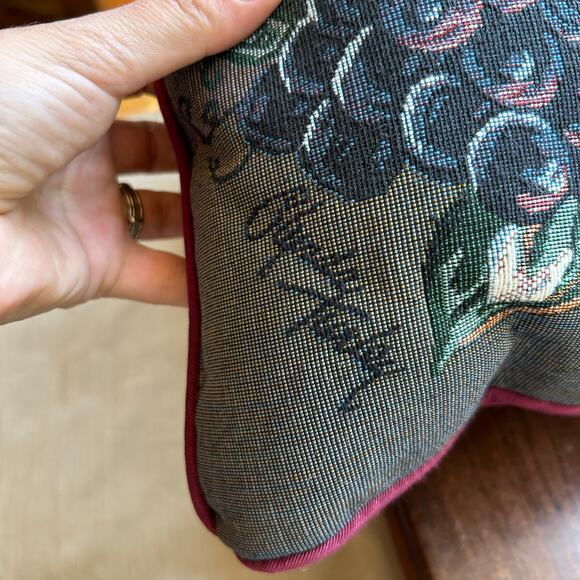 SIGNED GLYNDA TURLEY DECORATIVE Lumbar Pillow floral - Picture 2 of 7